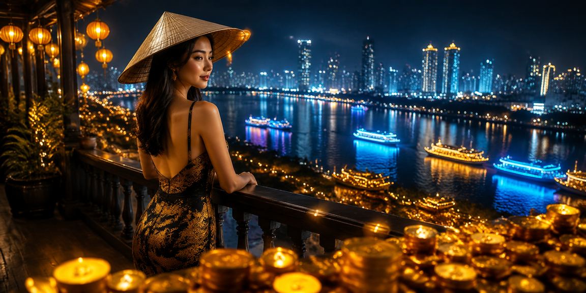 Không khí sôi động tại Hà Nội với trò chơi xổ số và nón lá truyền thống Việt Nam